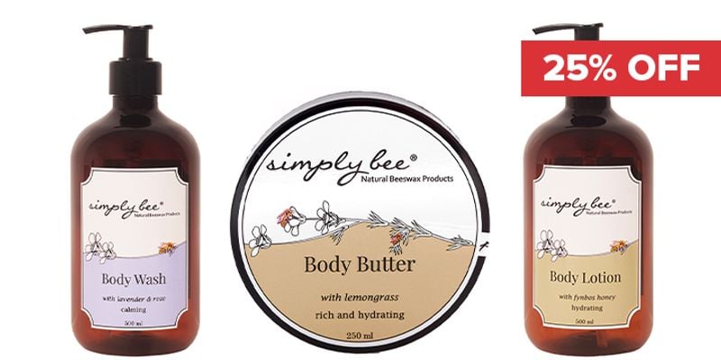 25% Off Select Simply Bee Bath & Body Products Cover Image